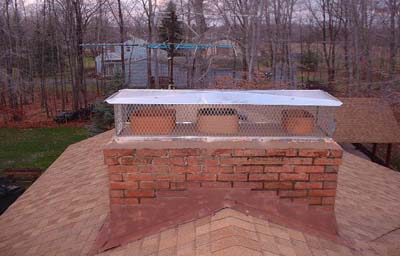 obstruction prevention chimney cap