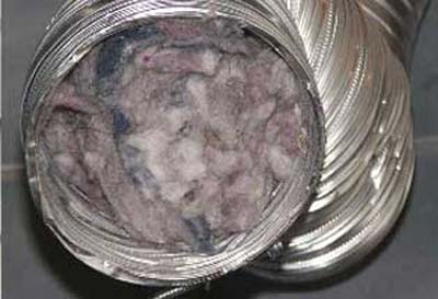 clogged dryer hose