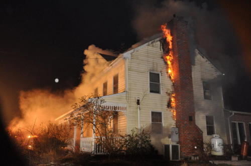 improper use - masonry chimney fire