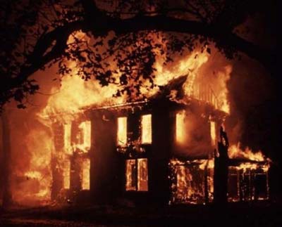 install - house fire